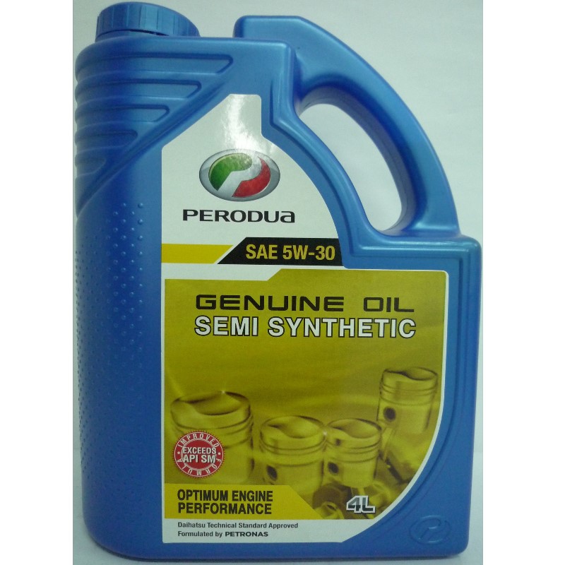 Perodua Genuine Oil Semi Synthetic SAE 5W-30. API SM. 4 
