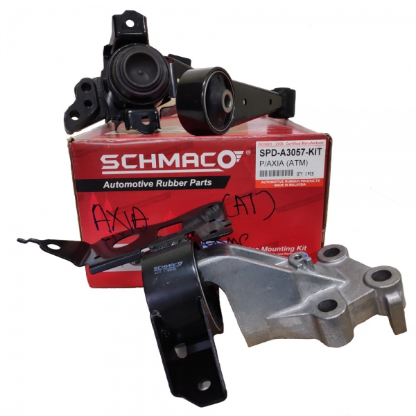 Schmaco Engine Mounting Kit for Perodua Axia Auto (3Pcs in 